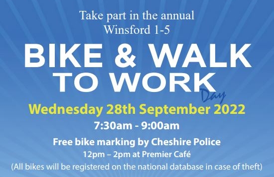Bike to Work Day 2022 – A Call for all employees of Winsford 1-5