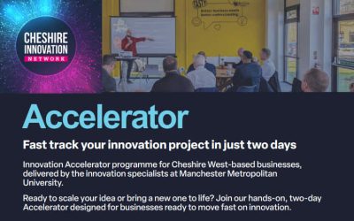 MMU in Cheshire West Innovation Accelerator Programme 23 and 24 Sept